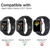image:imageJETech TPU Screen Protector for Apple Watch Series 1110 46mm 3Pack  SelfHealing TPU Film HD Clear AntiScratch Protection BubbleFree InstallationApple Watch Series 321 42mm
