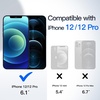 image:imageJETech Wallet Case for iPhone 1212 Pro Black  Hidden Sliding Card Slot DualLayer Shockproof Protection Card HolderBlack