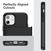image:imageJETech Wallet Case for iPhone 1212 Pro Black  Hidden Sliding Card Slot DualLayer Shockproof Protection Card HolderBlack