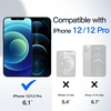 image:imageJETech Wallet Case for iPhone 1212 Pro Black  Hidden Sliding Card Slot DualLayer Shockproof Protection Card HolderBlue