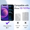 image:imageJETech Wallet Case for iPhone 1212 Pro Black  Hidden Sliding Card Slot DualLayer Shockproof Protection Card HolderPurple