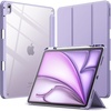 image:imageJETech Case for iPad Air 13 M4M3M2 Black  Cover for 202620252024 Model Clear Back Pencil Holder Slim Shockproof Protection TriFold Stand Auto WakeSleepPurple