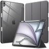 image:imageJETech Case for iPad Air 13 M4M3M2 Black  Cover for 202620252024 Model Clear Back Pencil Holder Slim Shockproof Protection TriFold Stand Auto WakeSleepSpace Gray