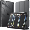 image:imageJETech Case for iPad Pro 11 M5M4 Black  Cover for 20252024 Model Clear Transparent Back Pencil Holder Slim Shockproof Protection TriFold Stand Auto WakeSleepSpace Gray