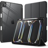 image:imageJETech Case for iPad Pro 13 M5M4 20252024 Black  Cover Clear Transparent Back Pencil Holder Slim Shockproof Protection TriFold Stand Auto WakeSleepBlack
