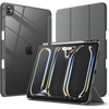image:imageJETech Case for iPad Pro 13 M5M4 20252024 Black  Cover Clear Transparent Back Pencil Holder Slim Shockproof Protection TriFold Stand Auto WakeSleepSpace Gray