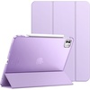 image:imageJETech Case for iPad Pro 13 M5M4 20252024 Black  Cover Translucent Back TriFold Stand Auto WakeSleep ShockproofPurple