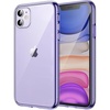 image:imageJETech Case for iPhone 11 AntiYellowing Clear  Shockproof Protection Scratch Resistant Hard PC Back Durable Transparent TPU BumperDeep Purple