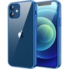 image:imageJETech Case for iPhone 12 mini AntiYellowing Clear  Shockproof Protection Scratch Resistant Hard PC Back Durable Transparent TPU BumperBlue