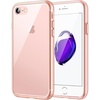 image:imageJETech Case for iPhone SE 32 iPhone 87 AntiYellowing Clear  Shockproof Protection Scratch Resistant Hard PC Back Durable Transparent TPU BumperRose Gold