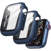 image:imageJETech Case with Screen Protector for Apple Watch Series 1110 42mm Black  Builtin Tempered Glass High Touch Sensitivity Full Protection Hard PC DesignBlue