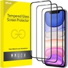 image:imageJETech FullCoverage Screen Protector for iPhone 11XR 3Pack  Black Edge 9H Tempered Glass HD Clear CaseFriendly