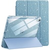 image:imageJETech Glitter Case for iPad Air 13 M4M3M2 Purple  Cover for 202620252024 Model Sparkly Glitter Design Pencil Holder Slim Clear Back Kids and GirlsFriendly StyleSky Blue