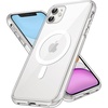 image:imageJETech Magnetic Case for iPhone 11 Clear  Compatible with MagSafe Shockproof Phone Bumper Cover Scratch Resistant Clear BackClear