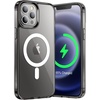 image:imageJETech Magnetic Case for iPhone 12 Pro Max Clear  Compatible with MagSafe Shockproof Phone Bumper Cover Scratch Resistant Clear BackBlack