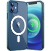 image:imageJETech Magnetic Case for iPhone 12 mini Clear  Compatible with MagSafe Shockproof Phone Bumper Cover Scratch Resistant Clear BackNavy