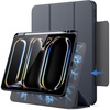 image:imageJETech Magnetic Detachable Case for iPad Pro 11 M5M4 Black  For 20252024 Model Rotating Cover PortraitLandscape Stand Raised Screen View Auto WakeSleepGrey