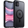 image:imageJETech Magnetic Matte Case for iPhone 11 Black  Compatible with MagSafe Translucent Matte Back Slim Shockproof ProtectionBlack