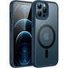 image:imageJETech Magnetic Matte Case for iPhone 12 Pro Max Black  Compatible with MagSafe Translucent Matte Back Slim Shockproof ProtectionBlue
