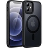 image:imageJETech Magnetic Matte Case for iPhone 12 mini Black  Compatible with MagSafe Translucent Matte Back Slim Shockproof ProtectionBlack
