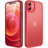 image:imageJETech Matte Case for iPhone 1212 Pro Black  MilitaryGrade Protection Frosted Matte Back AntiFingerprint Finish Shockproof DesignRed