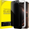 image:imageJETech Privacy Screen Protector for iPhone 11 ProXsX 2Pack  Full Coverage AntiSpy 9H Tempered Glass Black Edge Design CaseFriendlyiPhone 16 Pro Max