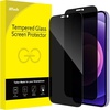 image:imageJETech Privacy Screen Protector for iPhone 1212 Pro 2Pack  FullCoverage Tempered Glass EdgetoEdge Protection AntiSpy CaseFriendly HD CleariPhone 12 mini