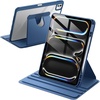 image:imageJETech Rotating Case for iPad Pro 13 M5M4 20252024 Black  Cover 360 Rotation Stand Clear Back Design Auto WakeSleep Pencil Holder Full ProtectionNavy