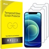 image:imageJETech Screen Protector for iPhone 12 mini 3Pack  HD Clear Face ID Compatible AntiScratch GlassiPhone 12 mini