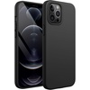image:imageJETech Silicone Case for iPhone 12 Pro Max Black  Silky Soft Touch Shockproof Protection Scratch Resistant Microfiber LiningBlack