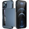 image:imageJETech Wallet Case for iPhone 1212 Pro Black  Hidden Sliding Card Slot DualLayer Shockproof Protection Card HolderSea Blue
