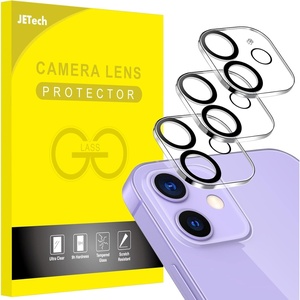 image:imageJETech Camera Lens Protector for iPhone 1112 mini 3Pack  9H Tempered Glass HD Clear AntiScratch Protection Night Shot Compatible CaseFriendlyiPhone 1112 mini