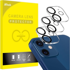 image:imageJETech Camera Lens Protector for iPhone 1112 mini 3Pack  9H Tempered Glass HD Clear AntiScratch Protection Night Shot Compatible CaseFriendlyiPhone 12