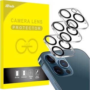 image:imageJETech Camera Lens Protector for iPhone 1112 mini 3Pack  9H Tempered Glass HD Clear AntiScratch Protection Night Shot Compatible CaseFriendlyiPhone 12 Pro