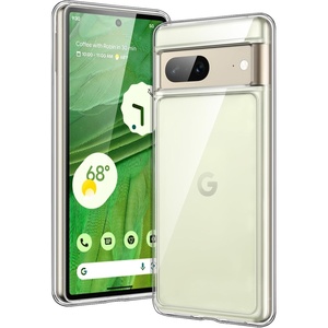 image:imageJETech Case for Google Pixel 8 AntiYellowing Clear  Shockproof Protection Scratch Resistant Hard PC Back Durable Transparent TPU BumperClear