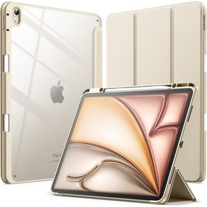 image:imageJETech Case for iPad Air 13 M4M3M2 Black  Cover for 202620252024 Model Clear Back Pencil Holder Slim Shockproof Protection TriFold Stand Auto WakeSleepStarlight