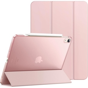 image:imageJETech Case for iPad Air 13 M4M3M2 Black  Cover for 202620252024 Model Slim Translucent Back TriFold Stand Auto WakeSleep Lightweight Shockproof ProtectionSandy Pink
