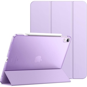 image:imageJETech Case for iPad Air 13 M4M3M2 Black  Cover for 202620252024 Model Slim Translucent Back TriFold Stand Auto WakeSleep Lightweight Shockproof ProtectionPurple
