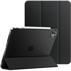 image:imageJETech Case for iPad Pro 11 M5M4 Black  Cover for 20252024 Models Translucent Back TriFold Stand Auto WakeSleep ShockproofBlack