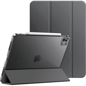 image:imageJETech Case for iPad Pro 13 M5M4 20252024 Black  Cover Translucent Back TriFold Stand Auto WakeSleep ShockproofSpace Gray