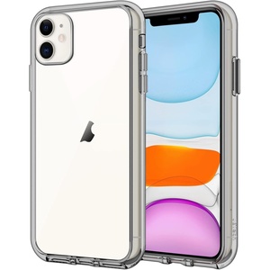 image:imageJETech Case for iPhone 11 AntiYellowing Clear  Shockproof Protection Scratch Resistant Hard PC Back Durable Transparent TPU BumperGrey