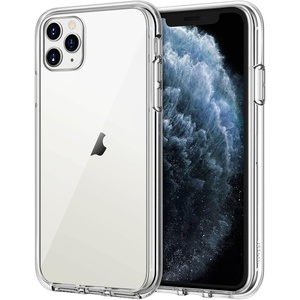 image:imageJETech Case for iPhone 11 Pro Max AntiYellowing Clear  Shockproof Protection Scratch Resistant Hard PC Back Durable Transparent TPU BumperClear
