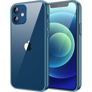 image:imageJETech Case for iPhone 1212 Pro AntiYellowing HD Clear  Shockproof Protection Scratch Resistant Hard PC Back Durable Transparent TPU BumperNavy