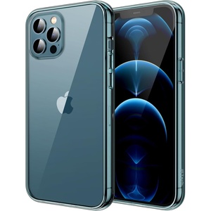image:imageJETech Case for iPhone 1212 Pro AntiYellowing HD Clear  Shockproof Protection Scratch Resistant Hard PC Back Durable Transparent TPU BumperPacific Blue