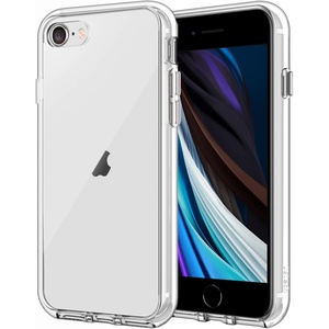 image:imageJETech Case for iPhone SE 32 iPhone 87 AntiYellowing Clear  Shockproof Protection Scratch Resistant Hard PC Back Durable Transparent TPU BumperClear