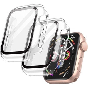 image:imageJETech Case with Screen Protector for Apple Watch Series 1110 42mm Black  Builtin Tempered Glass High Touch Sensitivity Full Protection Hard PC DesignClear