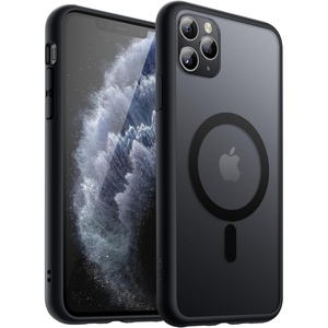 image:imageJETech Magnetic Matte Case for iPhone 11 Pro Max Black  Compatible with MagSafe Translucent Matte Back Slim Shockproof ProtectionBlack