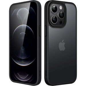 image:imageJETech Matte Case for iPhone 12 Pro Max Black  MilitaryGrade Protection Frosted Matte Back AntiFingerprint Finish Shockproof DesignBlack