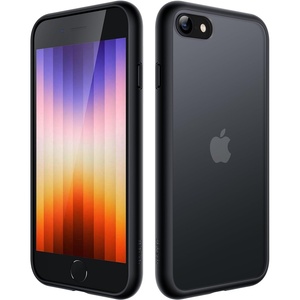 image:imageJETech Matte Case for iPhone SE 32 iPhone 87 Black  MilitaryGrade Protection Frosted Matte Back AntiFingerprint Finish Shockproof DesignBlack