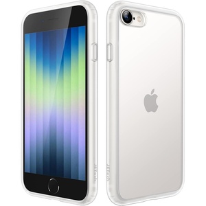 image:imageJETech Matte Case for iPhone SE 32 iPhone 87 Black  MilitaryGrade Protection Frosted Matte Back AntiFingerprint Finish Shockproof DesignFrosted Clear